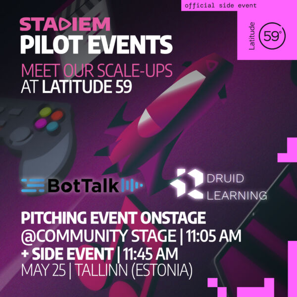Promo card for STADIEM Pilot Event at Latitude59