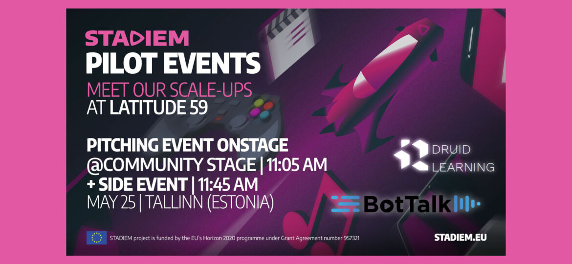 Promo card for STADIEM Pilot Event at Latitude59